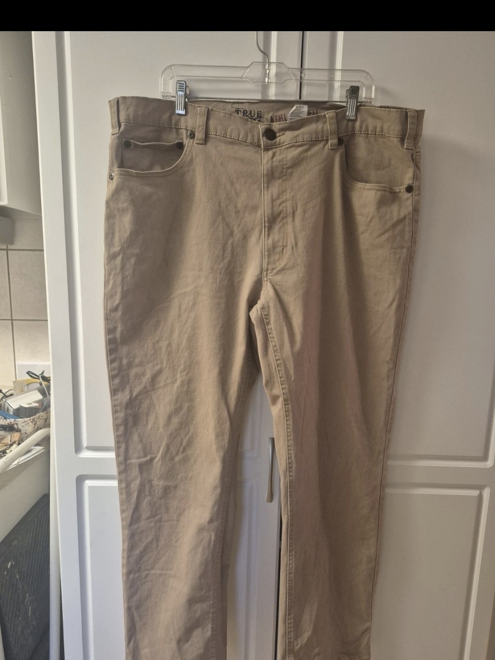 Men's Classic Khaki Pants - Straight Fit 48x32